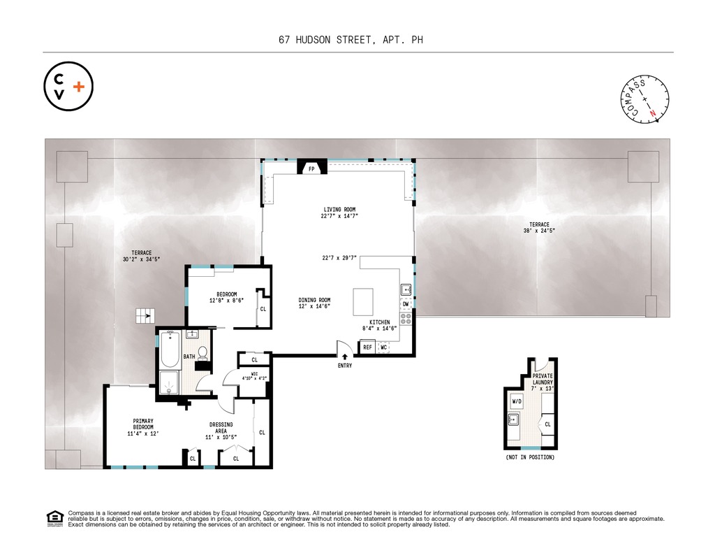 67 Hudson Street Unit PH Compass