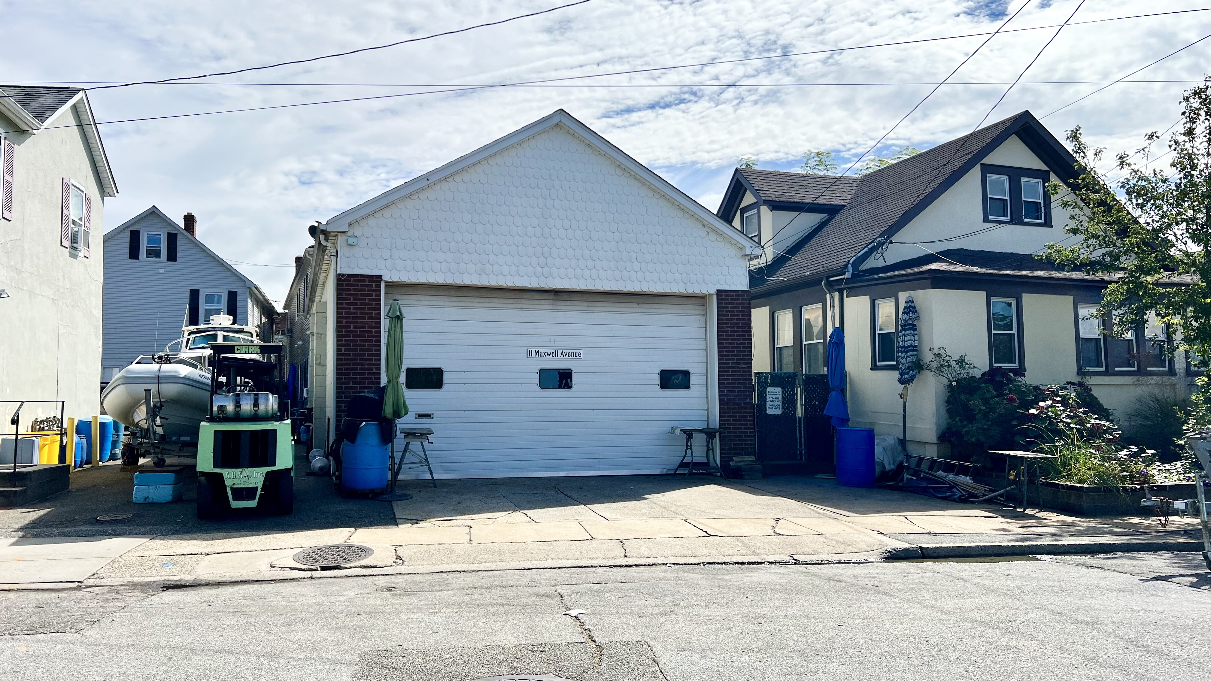 a front view of a house