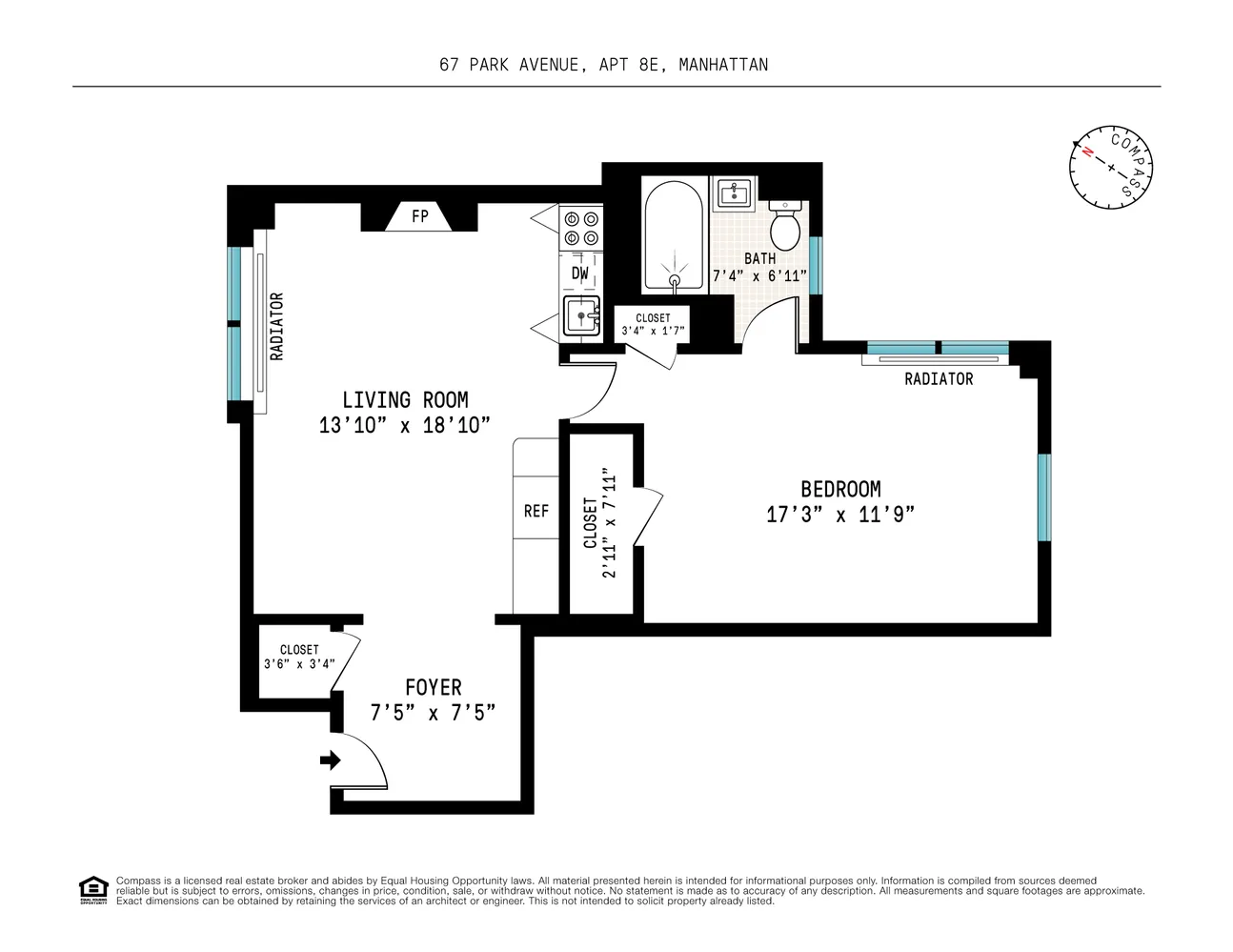 67 Park Avenue Unit 8E Compass