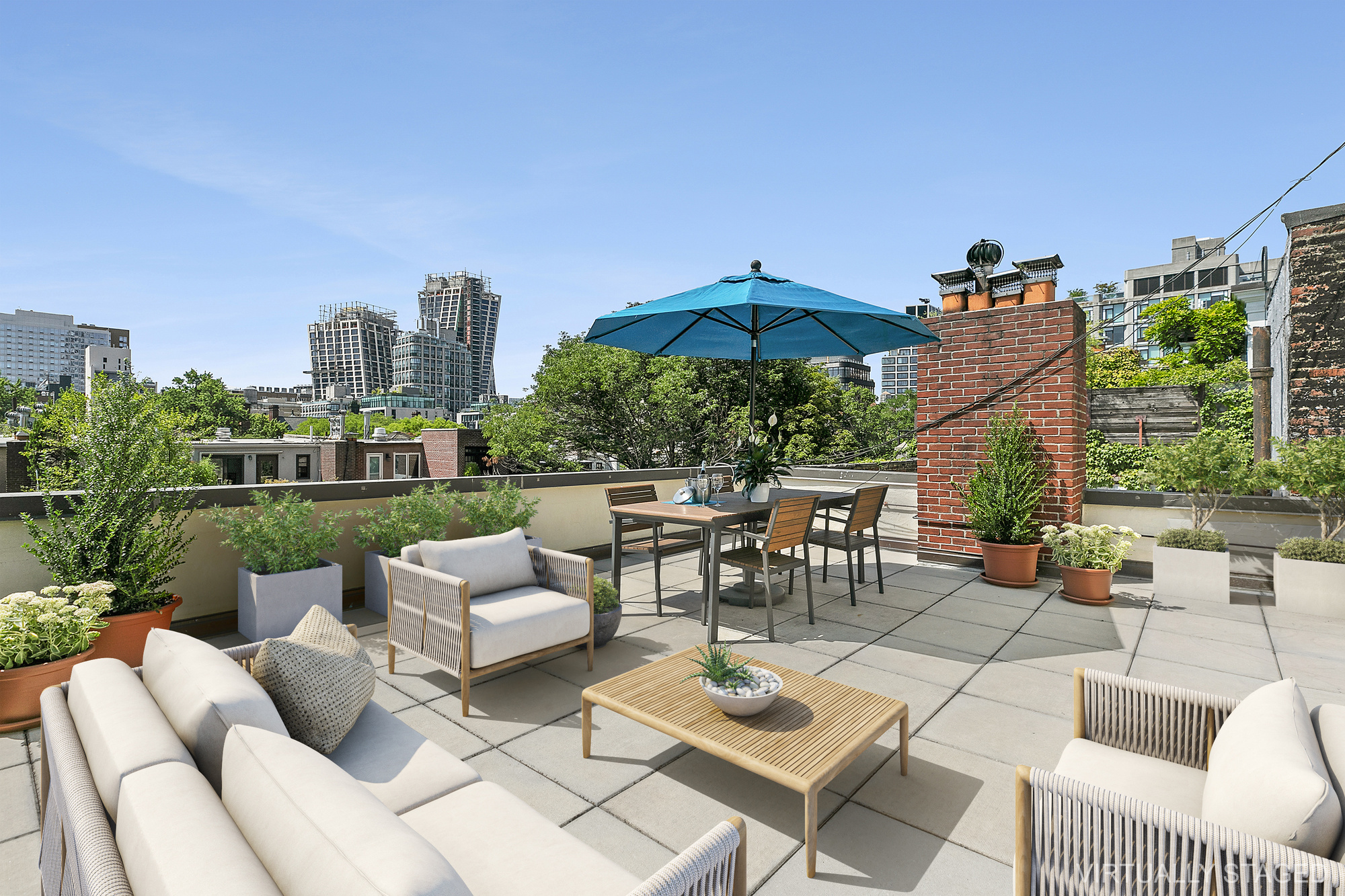 an outdoor space with patio the couches and pool view