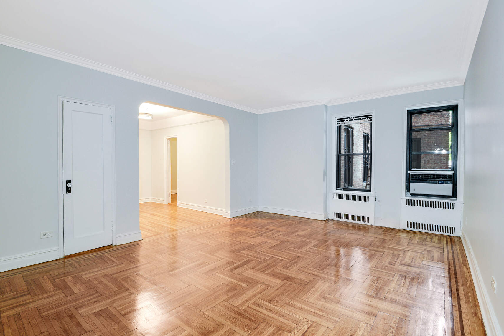 a view of an empty room with window