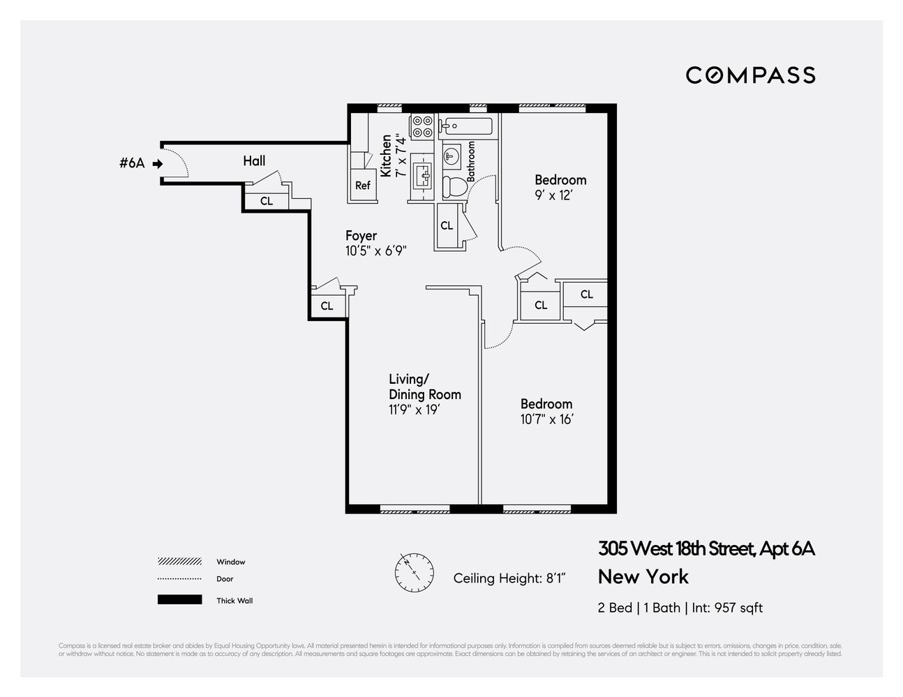 $799,000 | 305 West 18th Street, Unit 6A | Chelsea