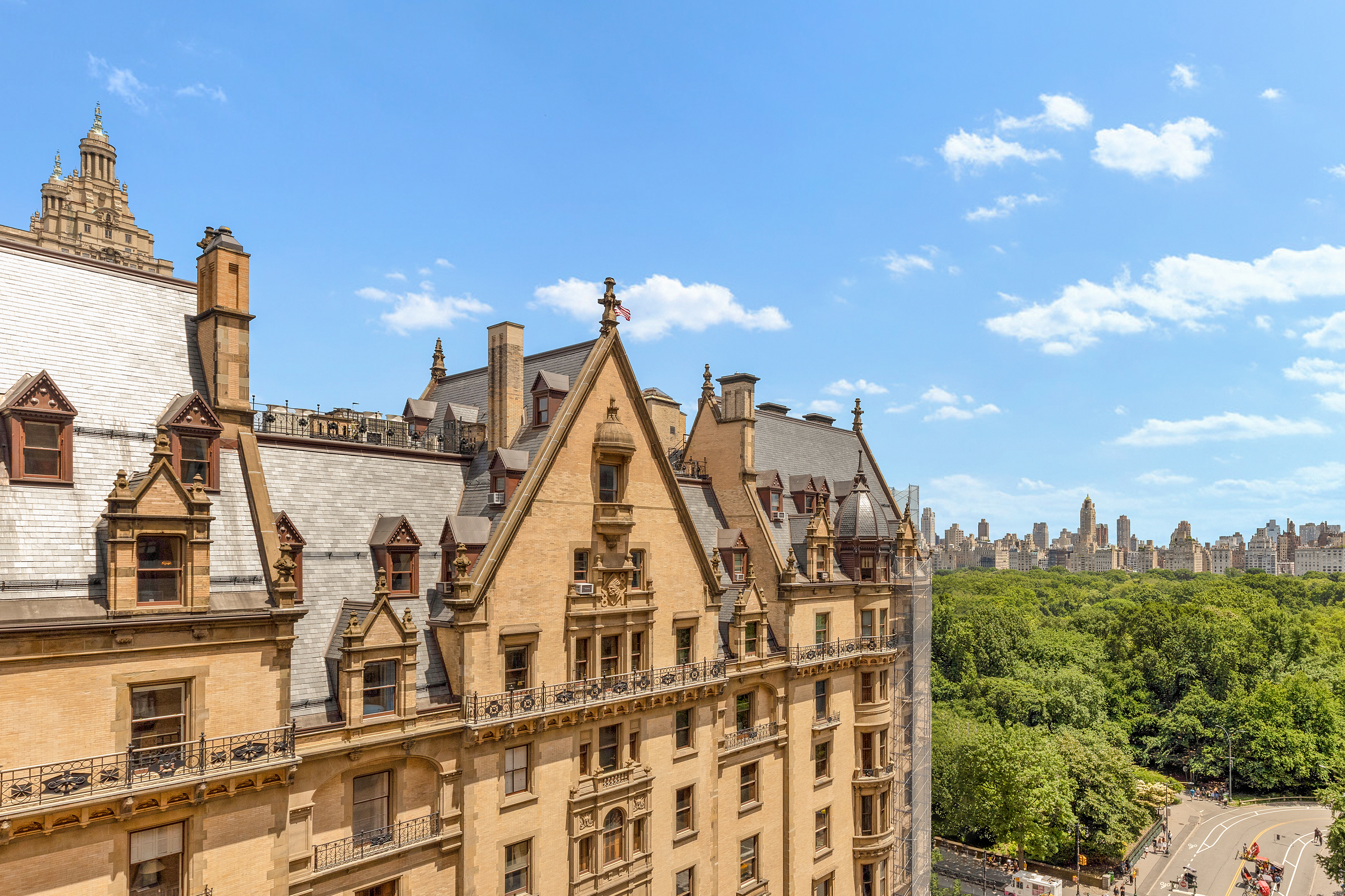 The Majestic Apartments and The Dakota Apartments. Central Park