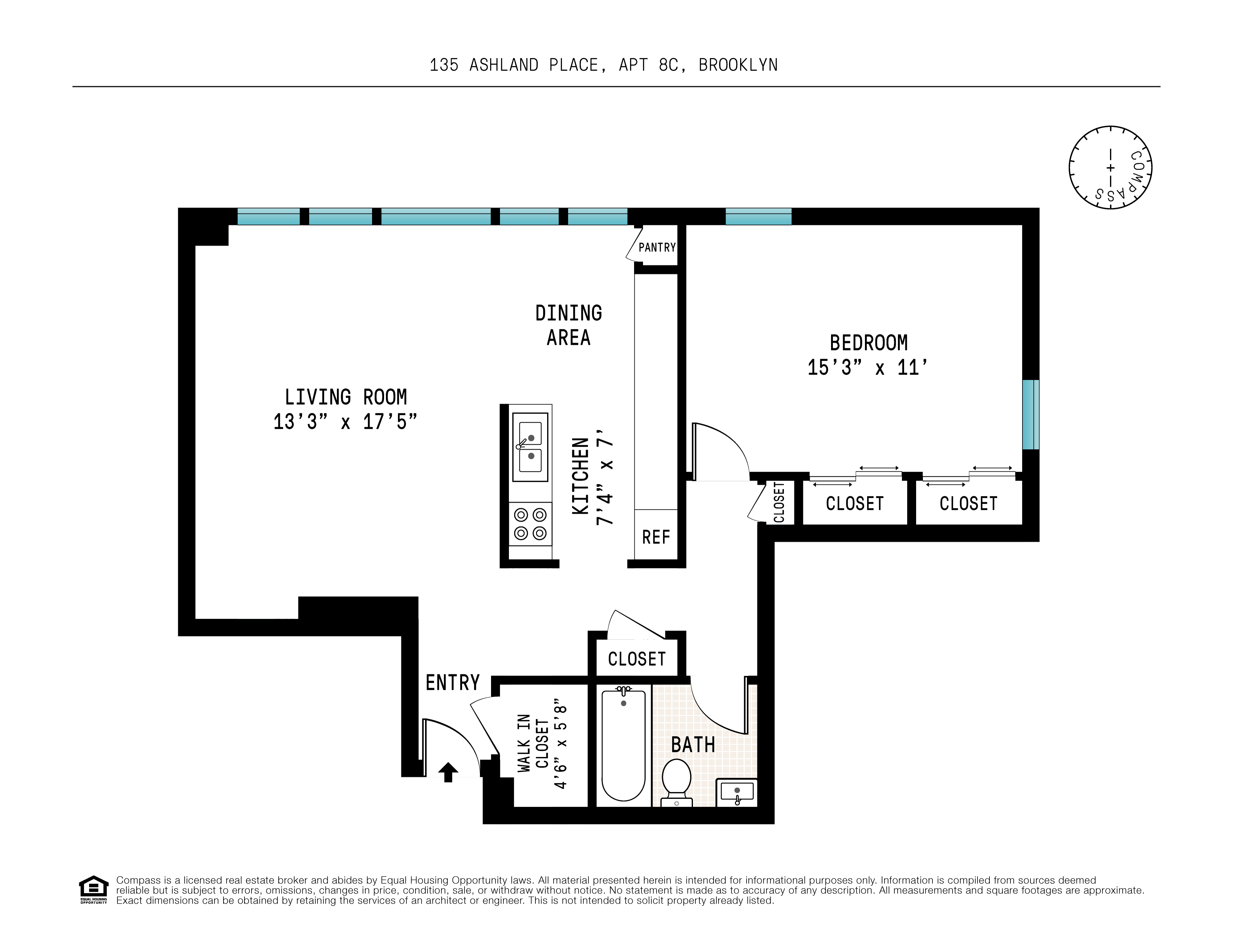 135 Ashland Place Unit 8C Compass