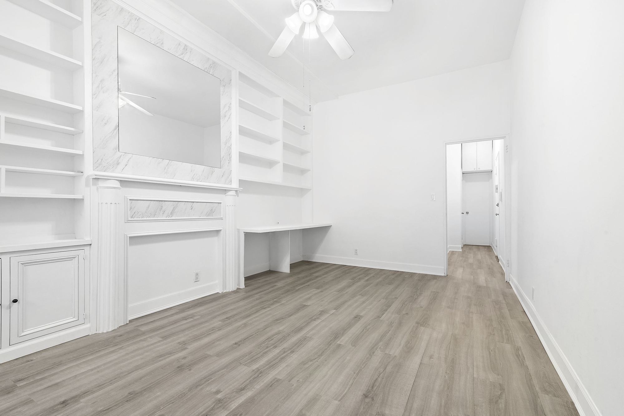 wooden floor in an empty room