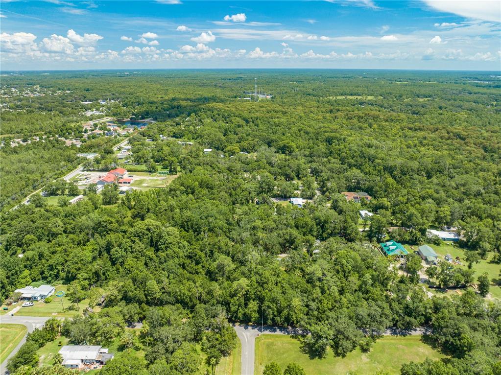 a view of a lake from a yard