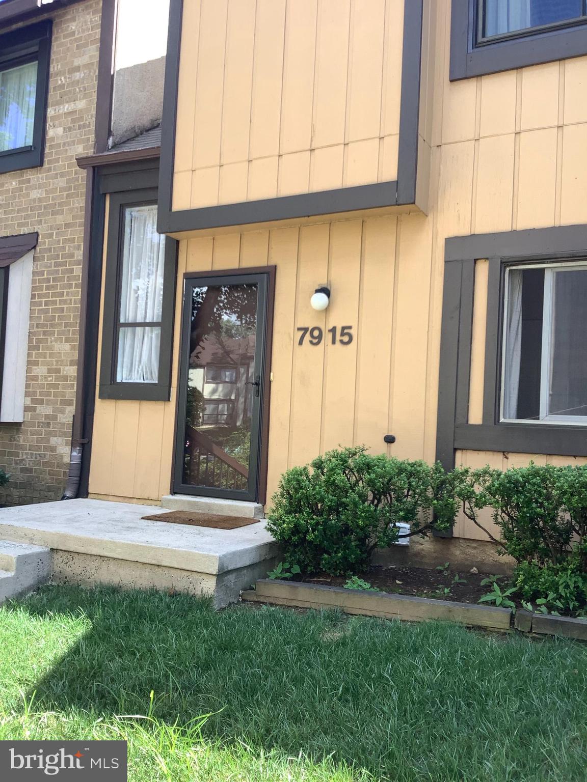 a view of front door of house