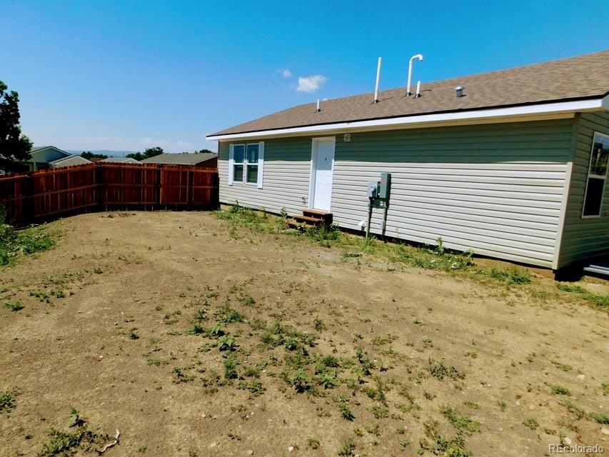 a backyard of a house