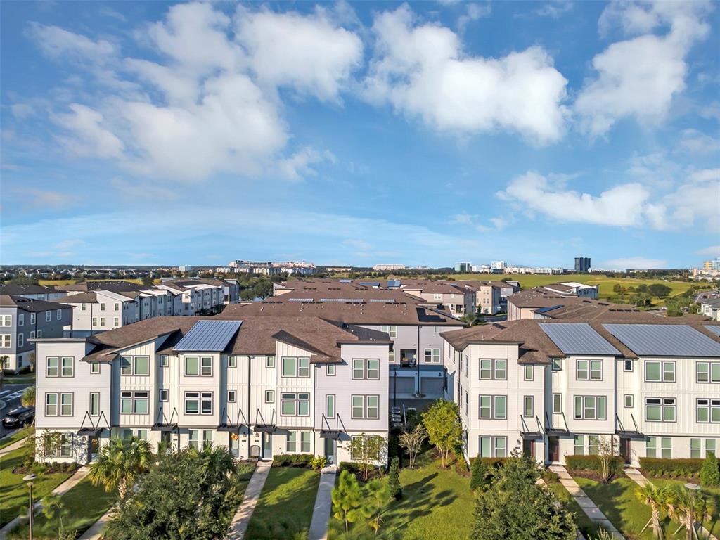 an aerial view of residential houses