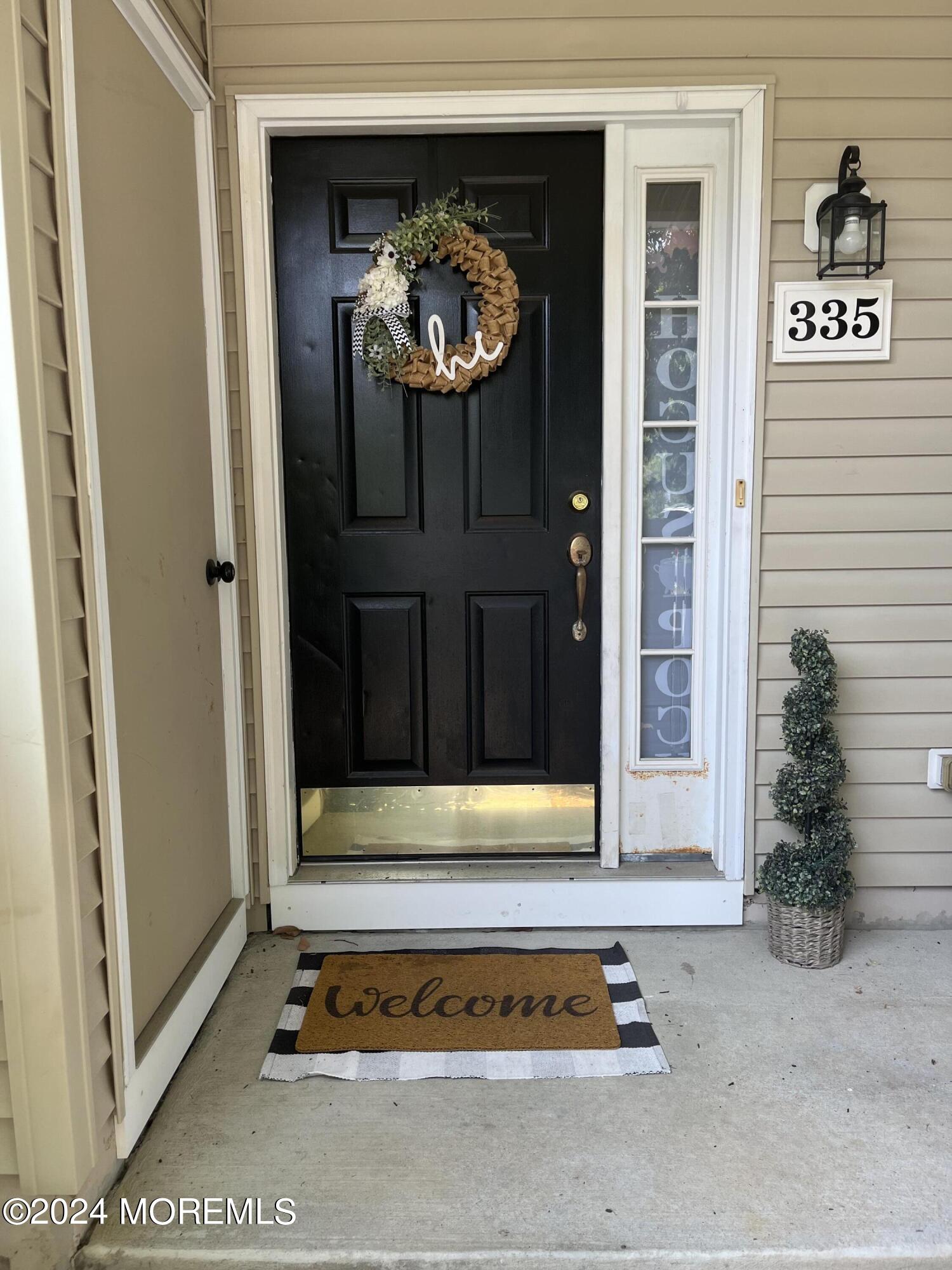 a view of a entryway door of the house