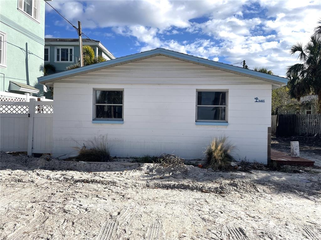 a front view of a house