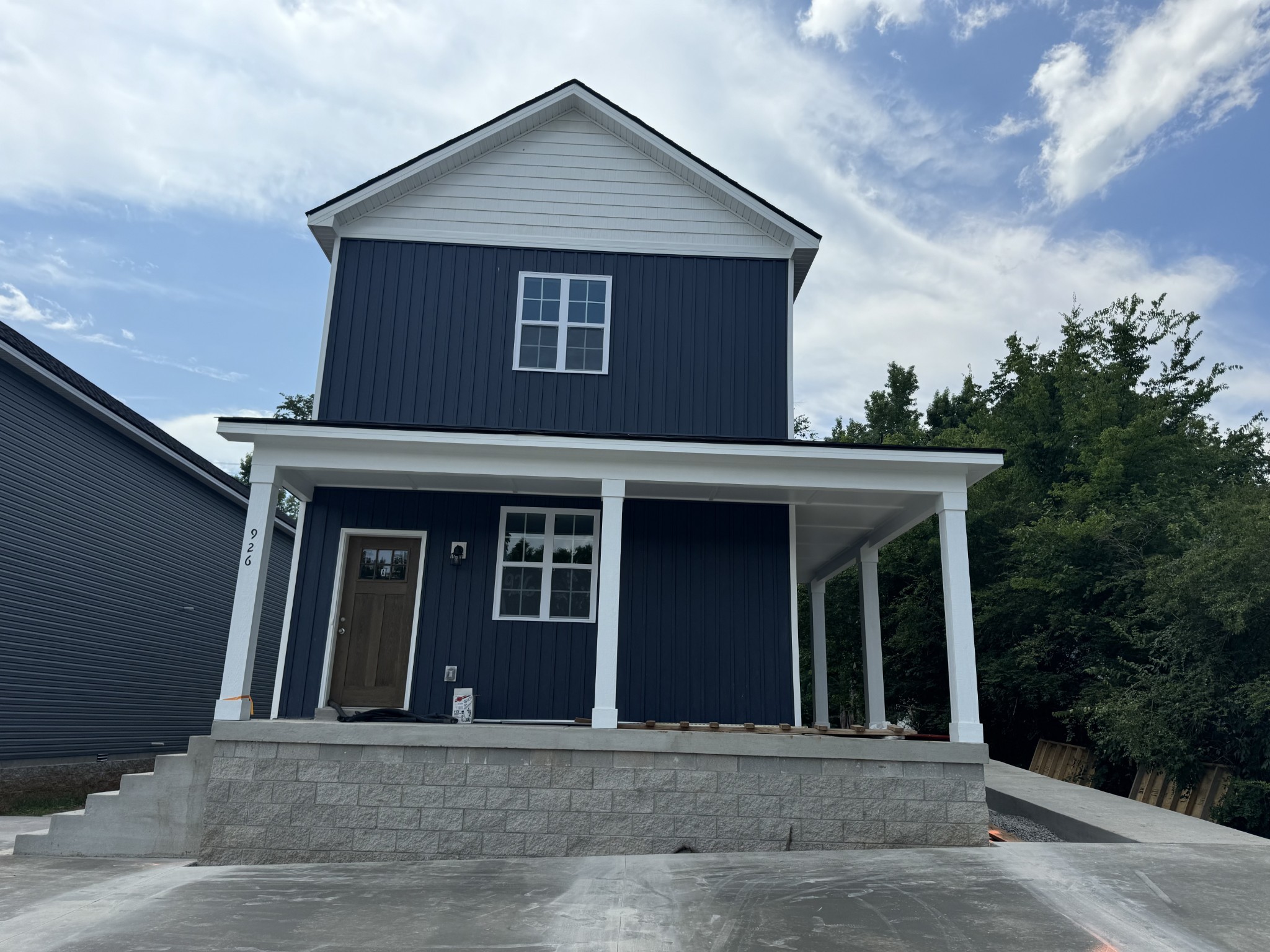 a front view of a house