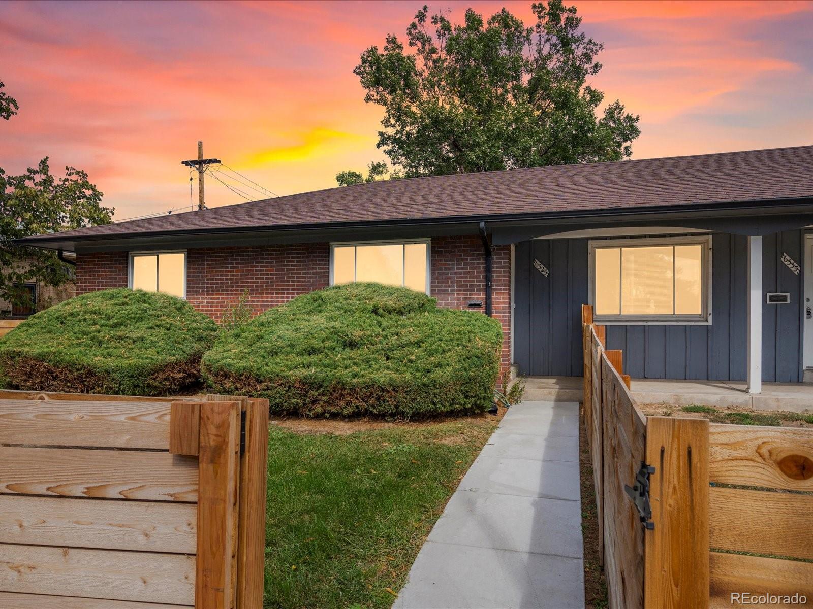 a house view with a outdoor space