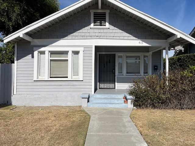 Looking at front porch