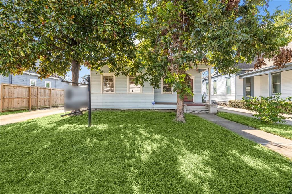 a house with a tree in front of it