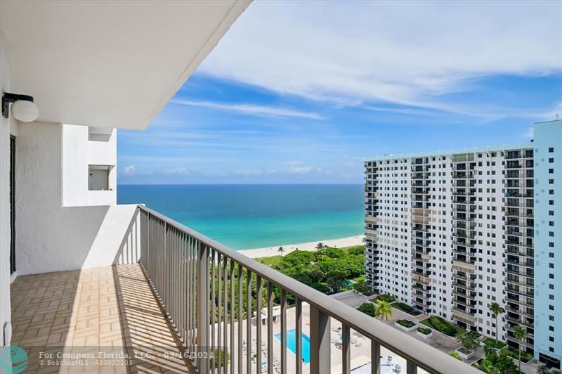 a view of balcony with outdoor space