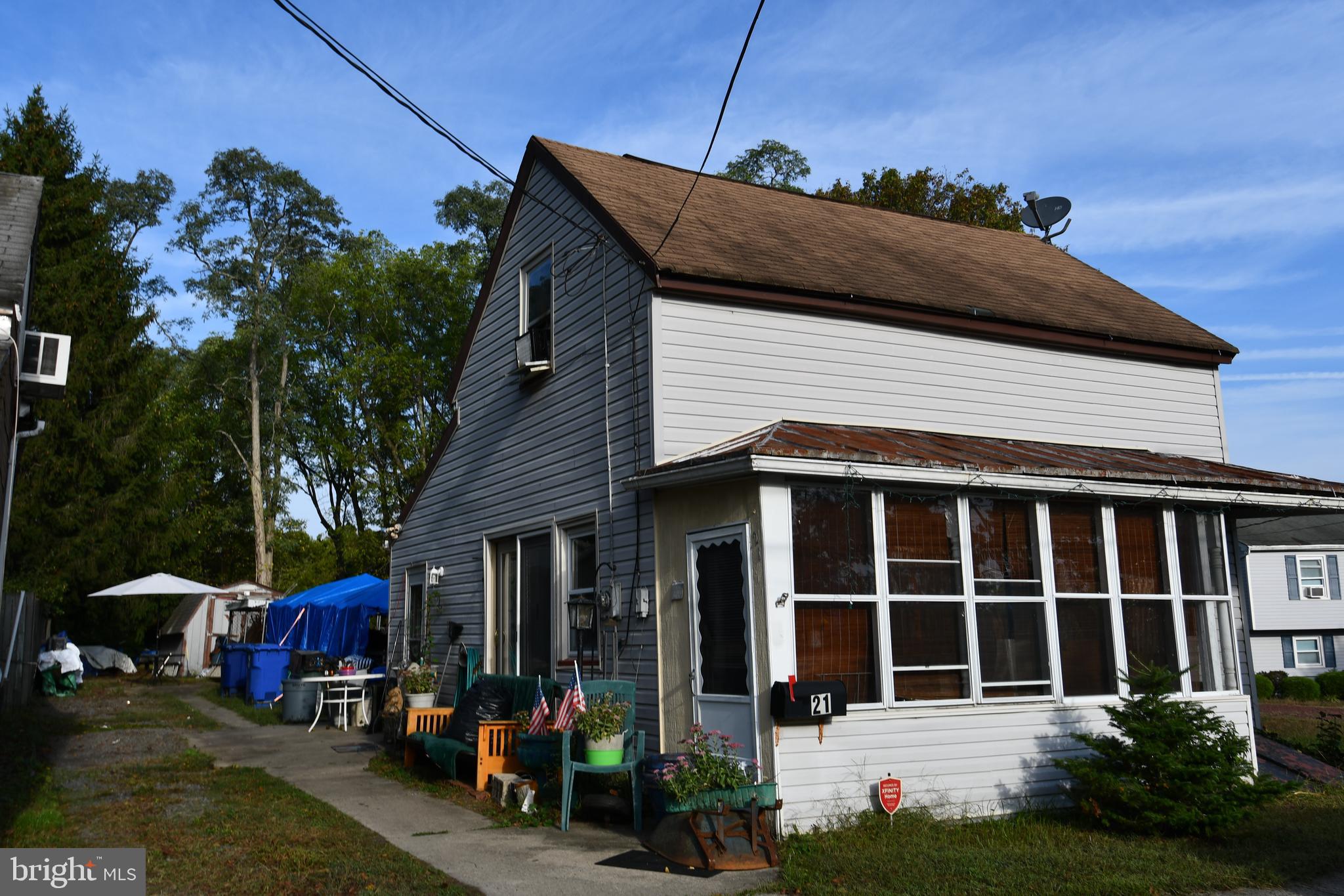 a view of a house with a patio