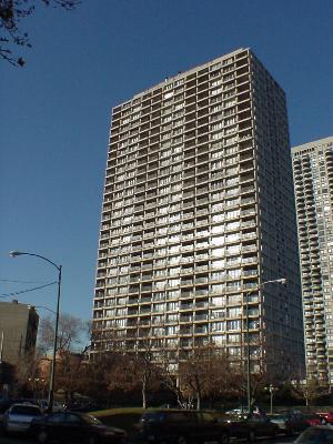 a front view of a building