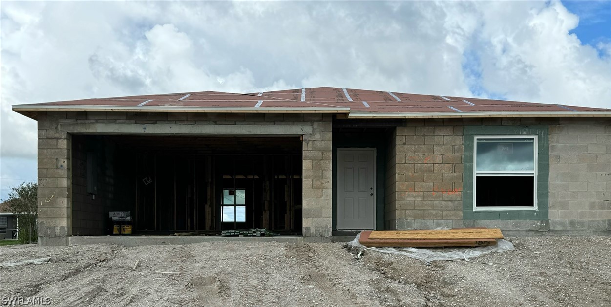 a front view of a house