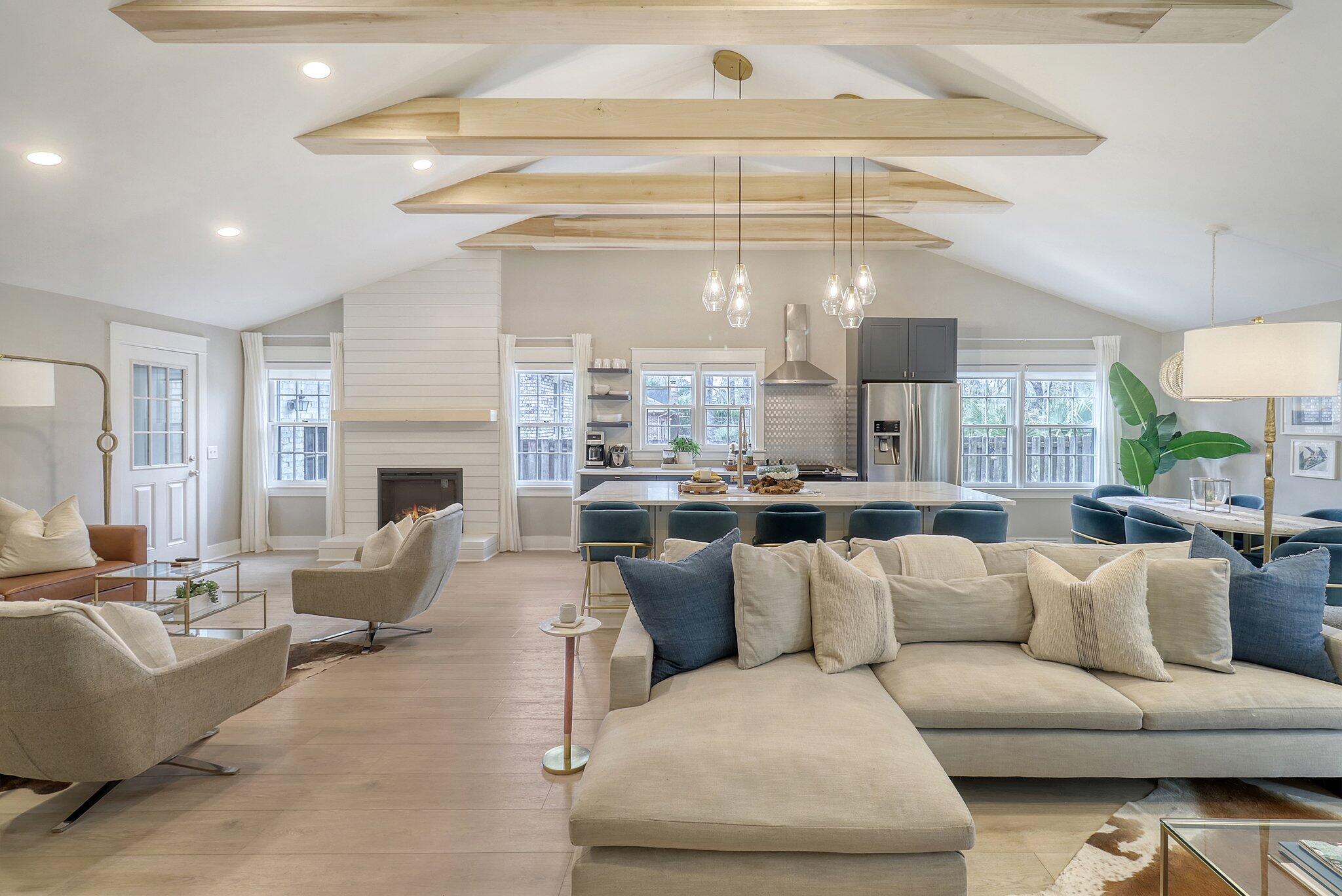 Family Room and Kitchen