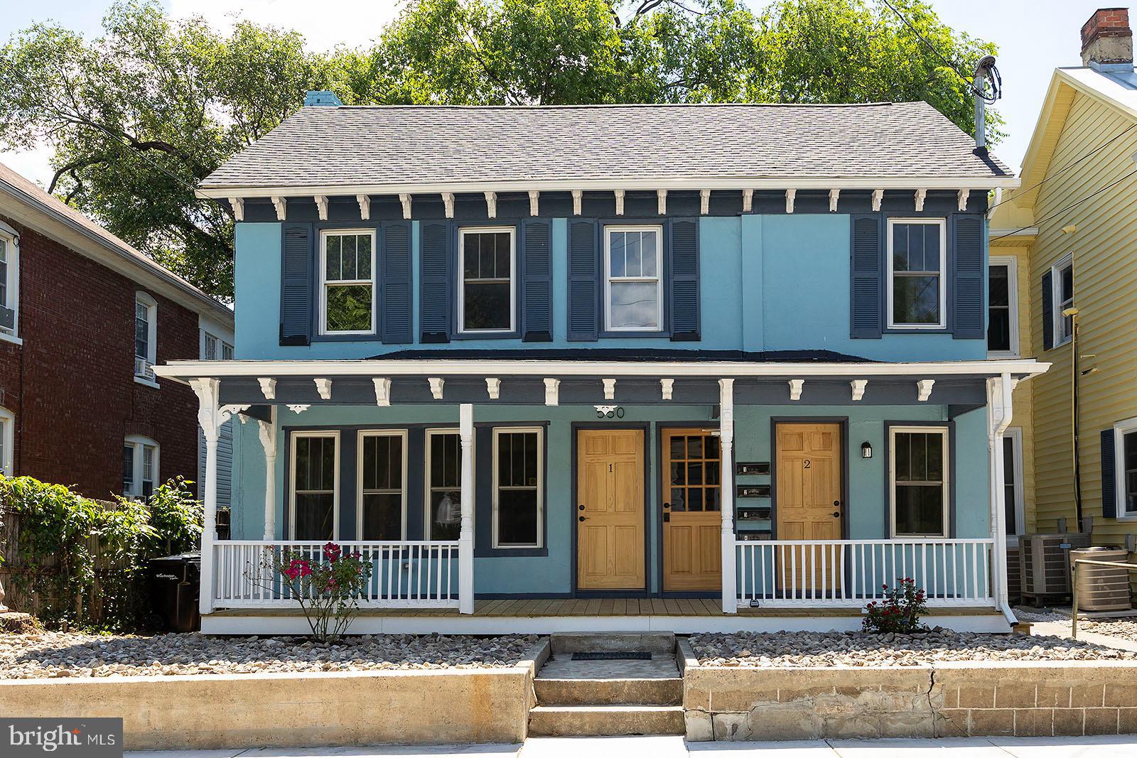 a front view of a house