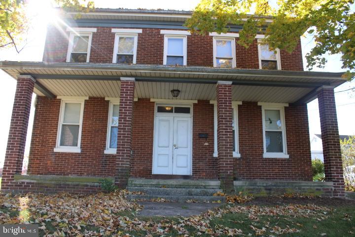 a front view of a house