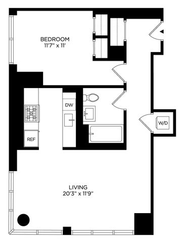 $3,560 | 5 Lincoln Avenue, Unit S1117 | Mott Haven