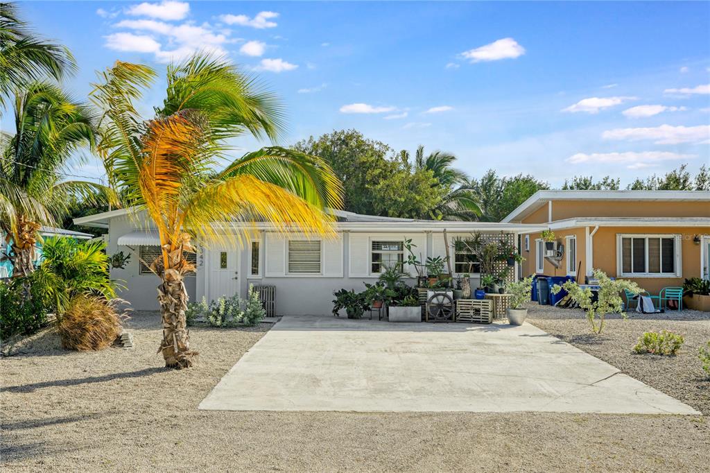 a view of a house with a patio