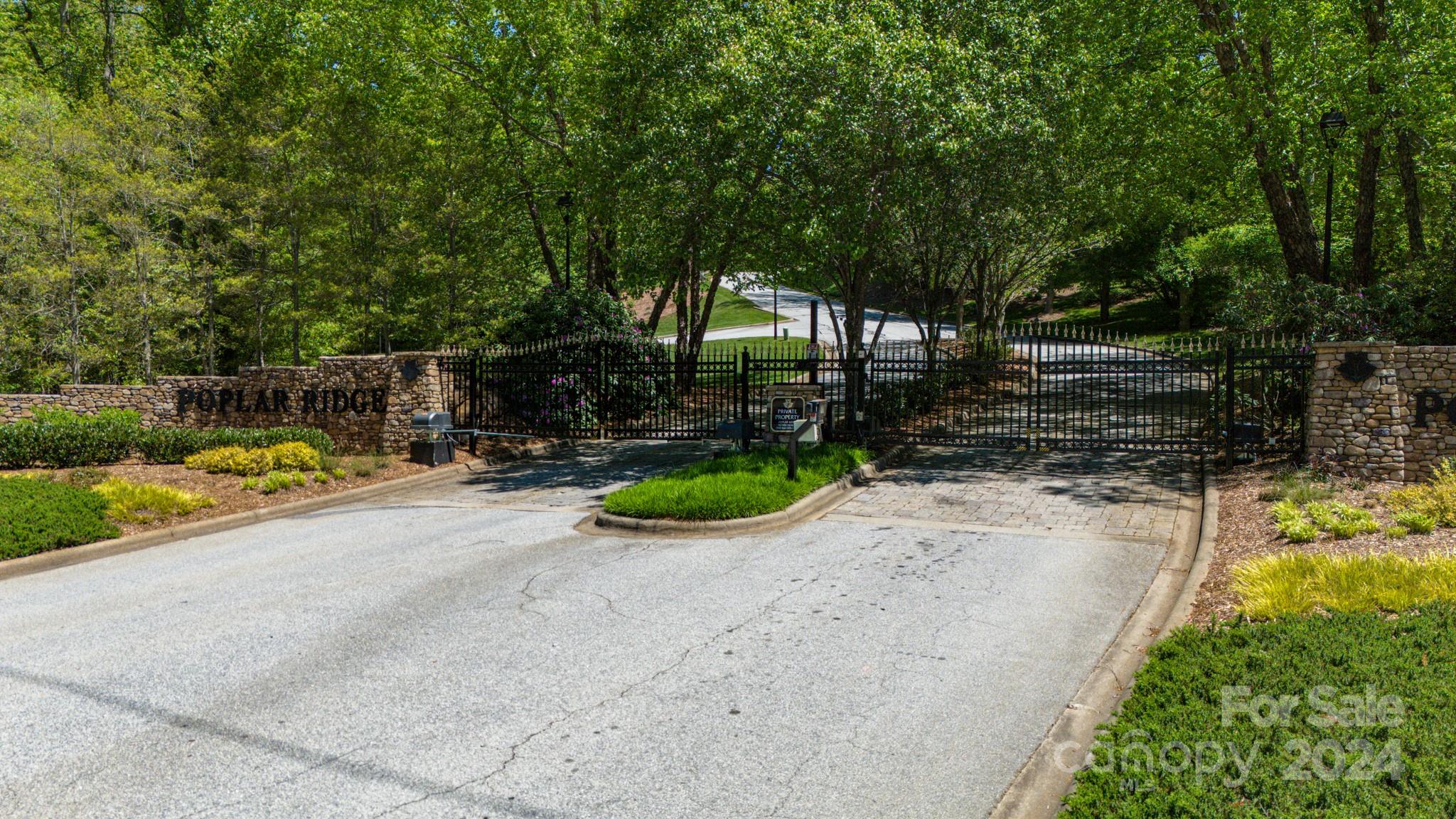 a view of a garden with patio