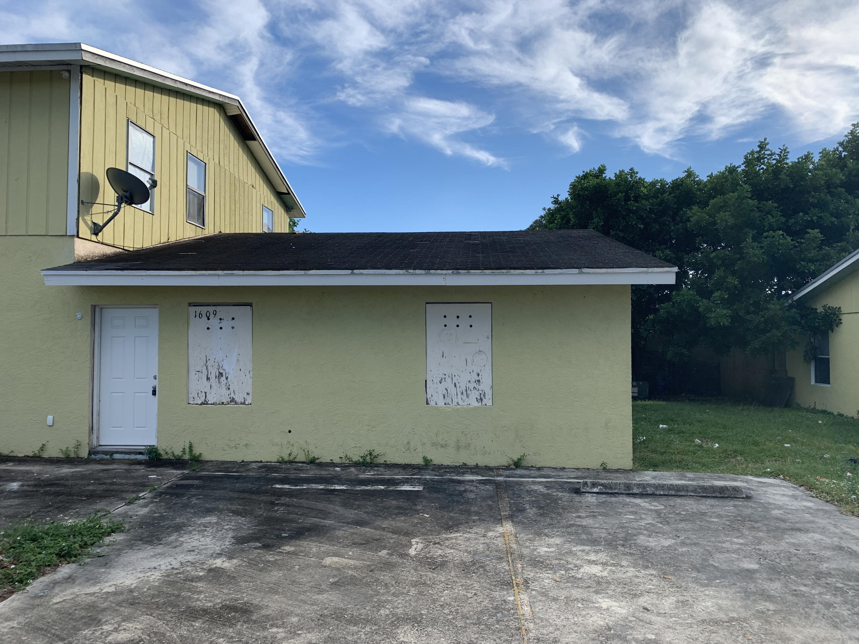 a front view of a house