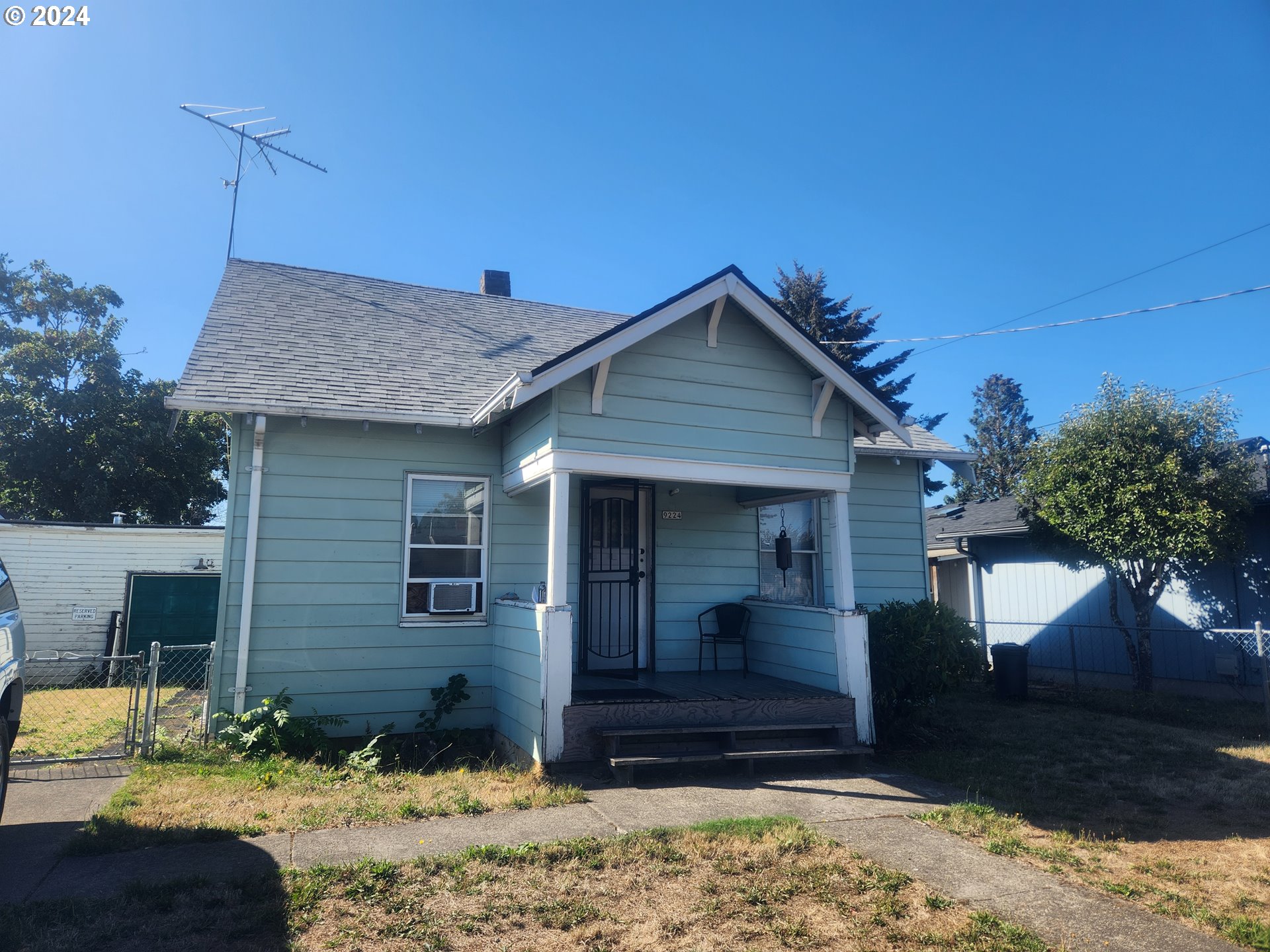 a front view of a house