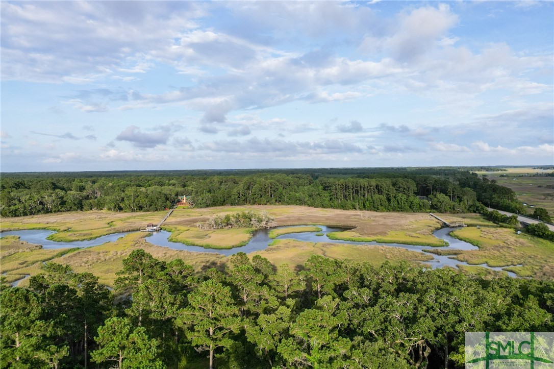 Aerial view from above Lot 2.