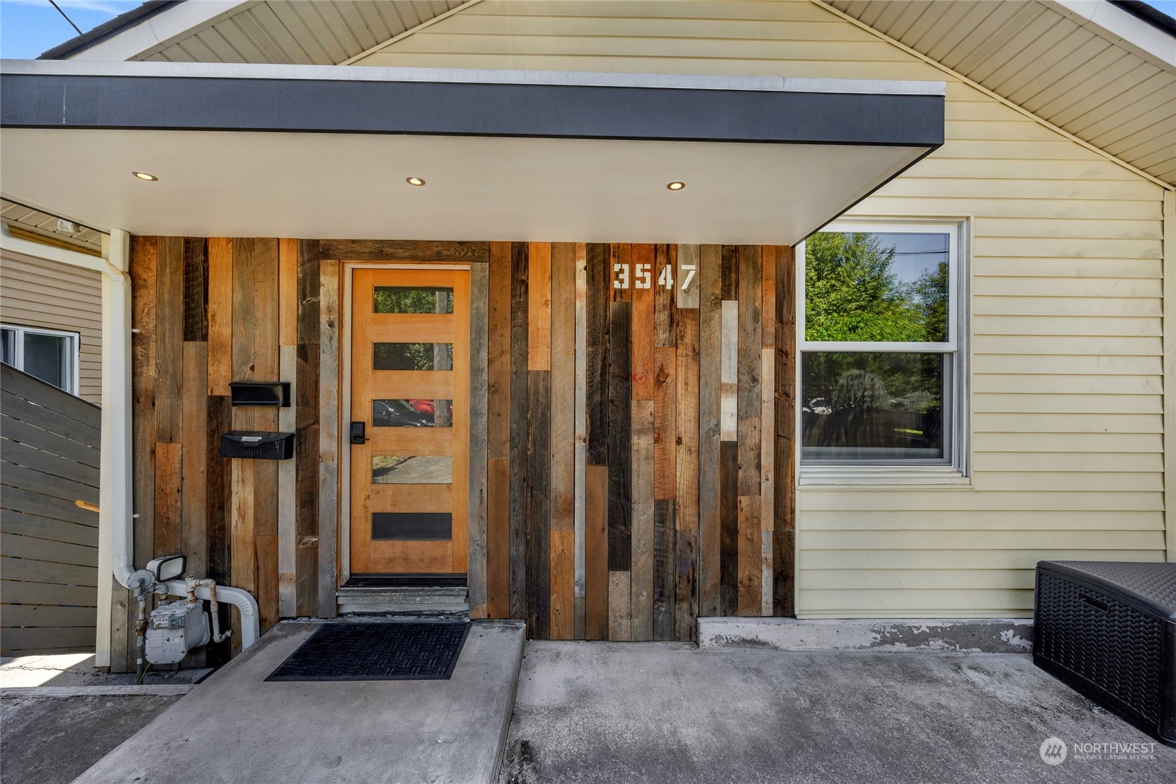 a view of a entryway door