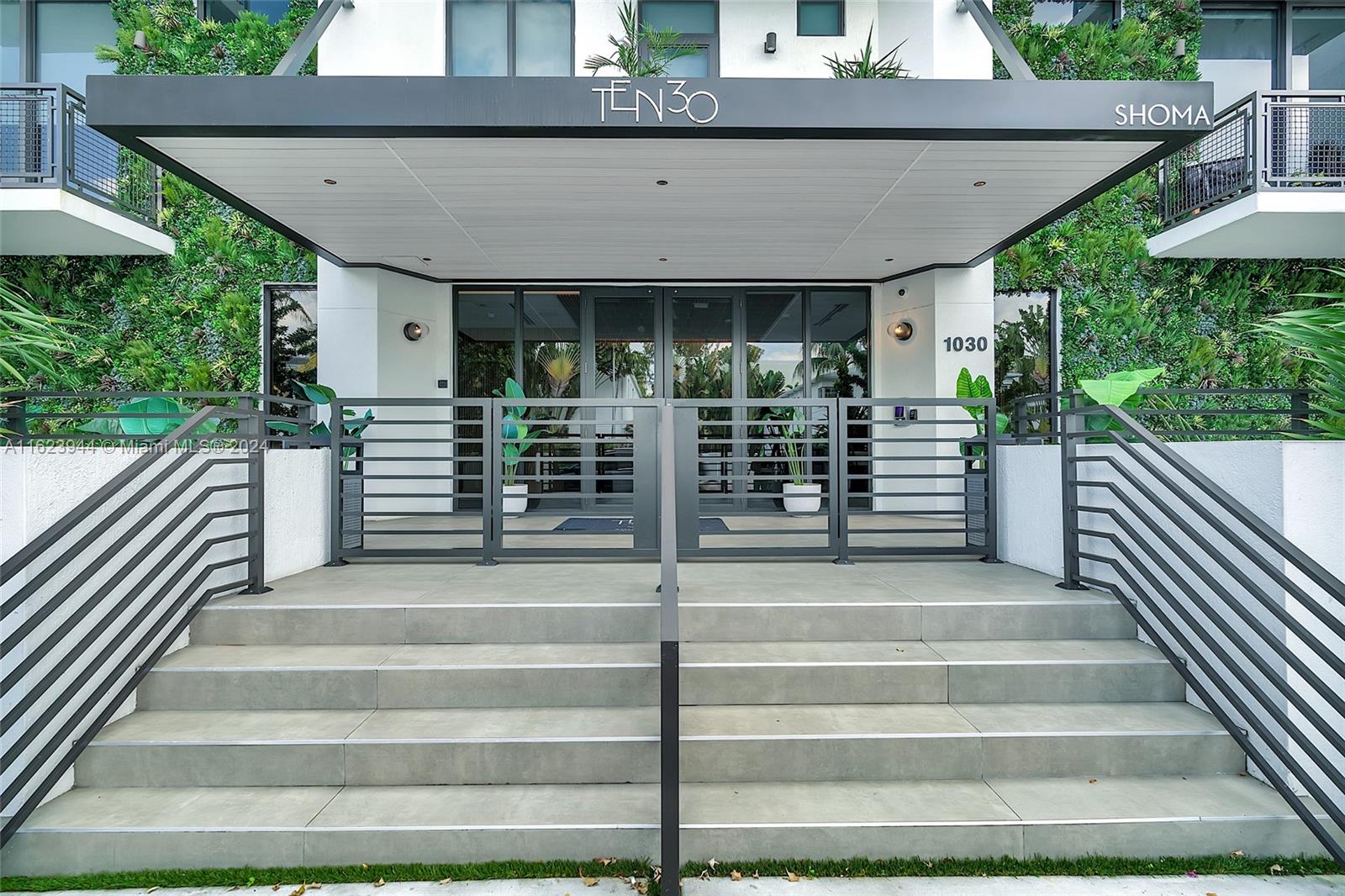 a view of a house with a stairs