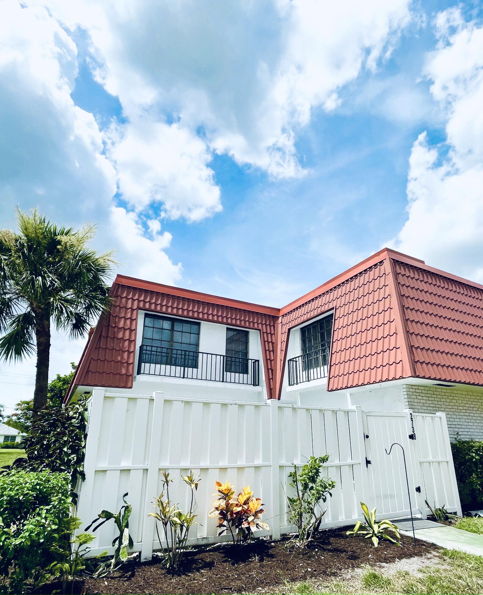 a front view of a house