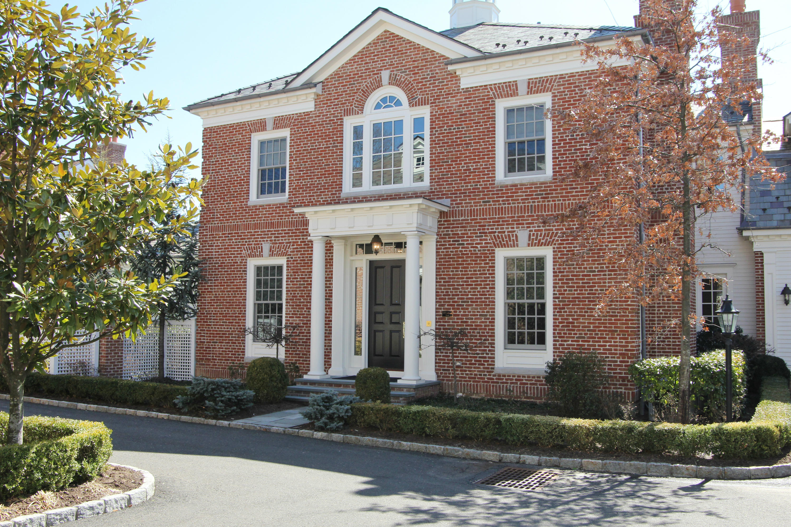 a front view of a house