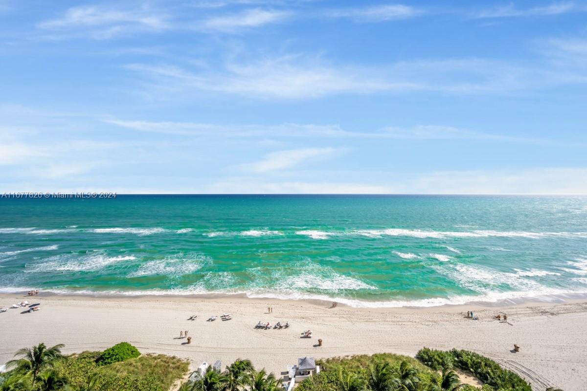 a view of beach and ocean