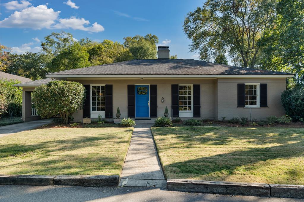 a view of a house with a swimming pool