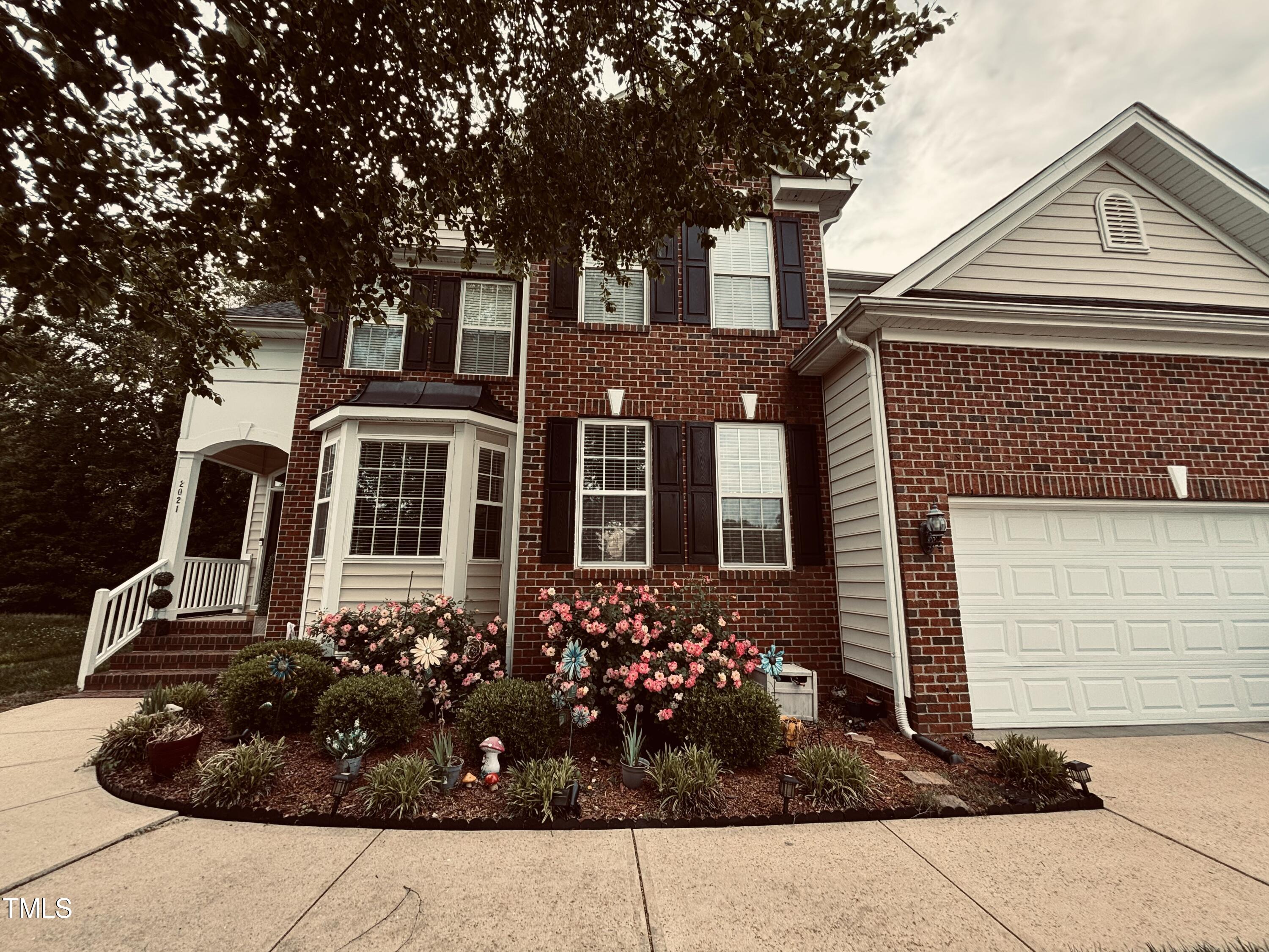 a front view of a house