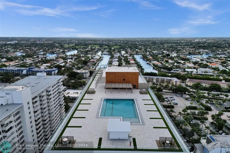 an aerial view of multiple houses