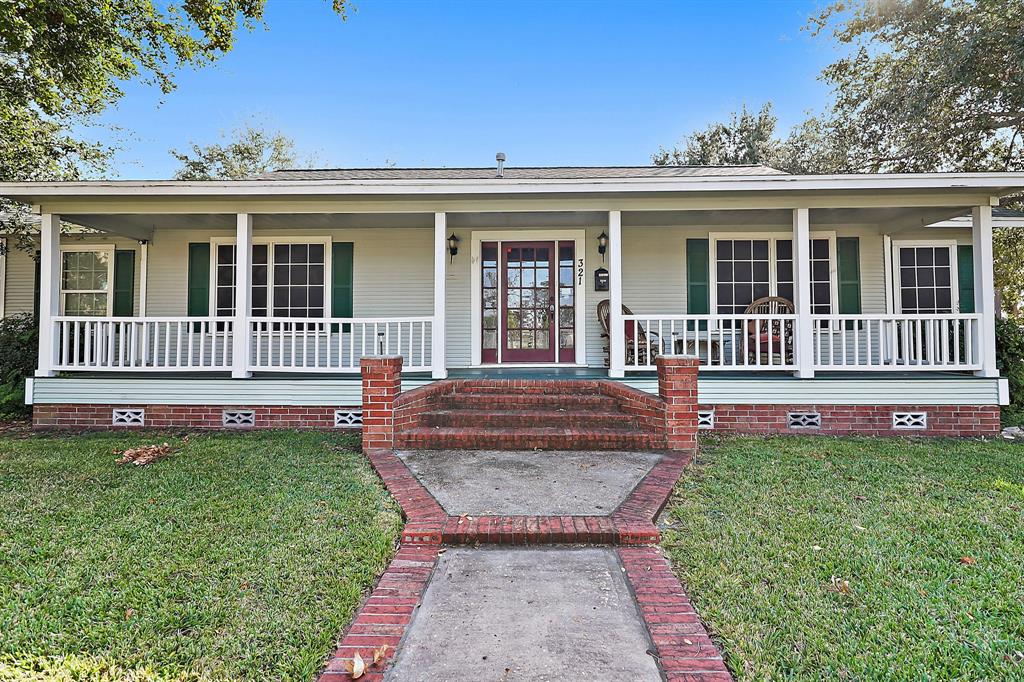 front view of a house with a porch