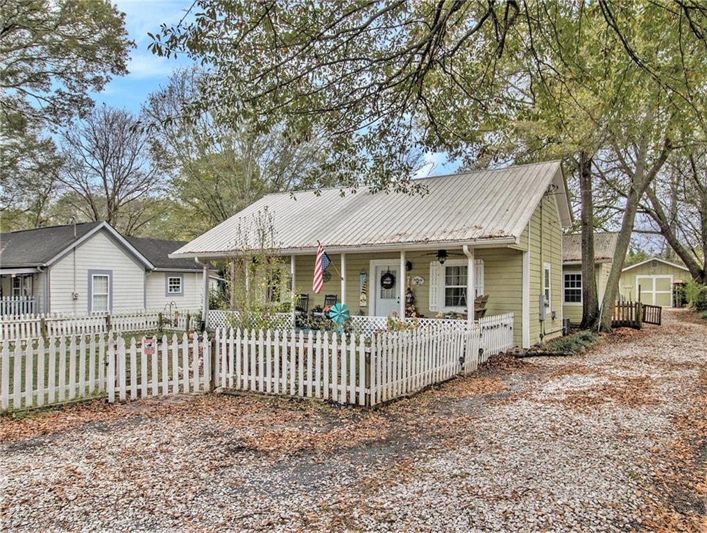 front view of a house with a porch