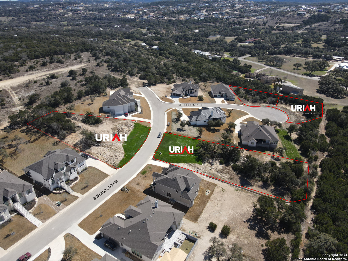 an aerial view of residential house with outdoor space