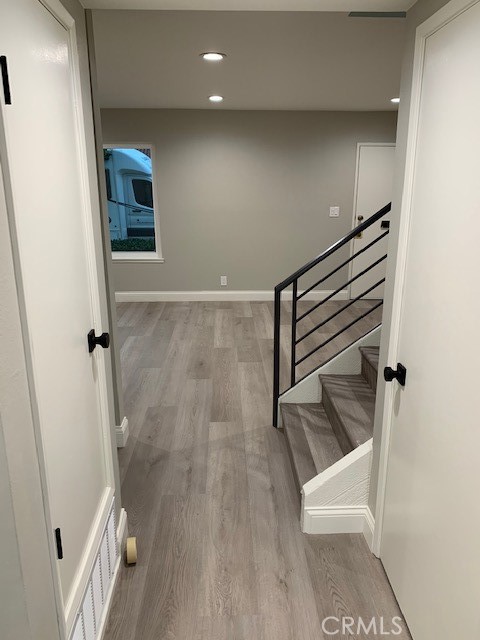 wooden floor in a room