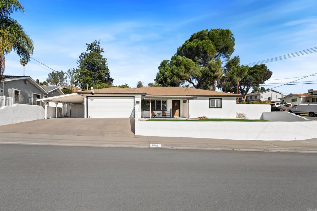 front view of house with a street view