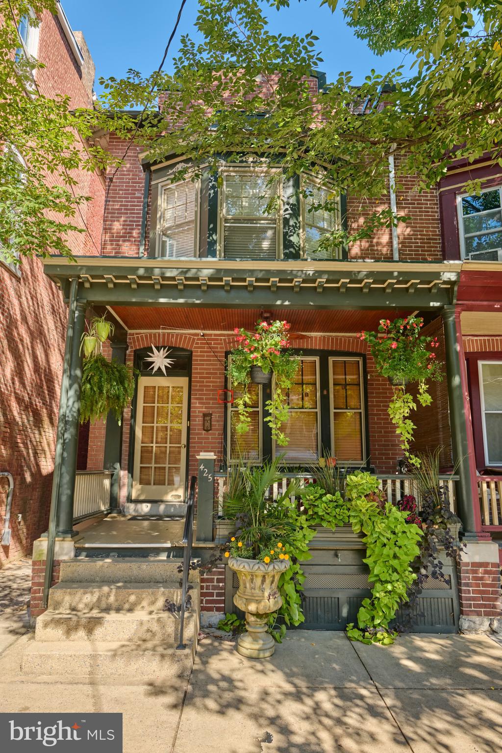 a front view of a house