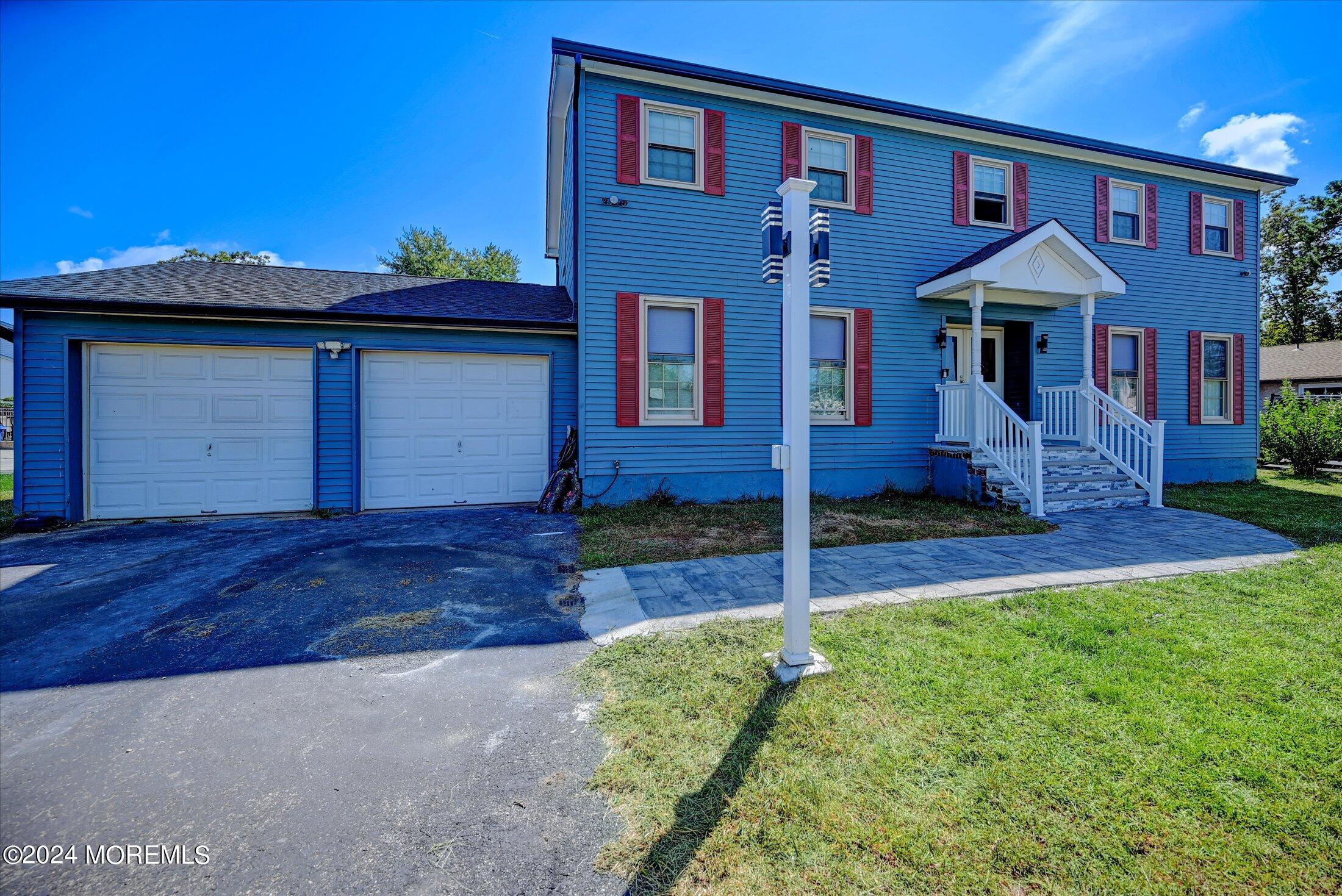 a front view of a house