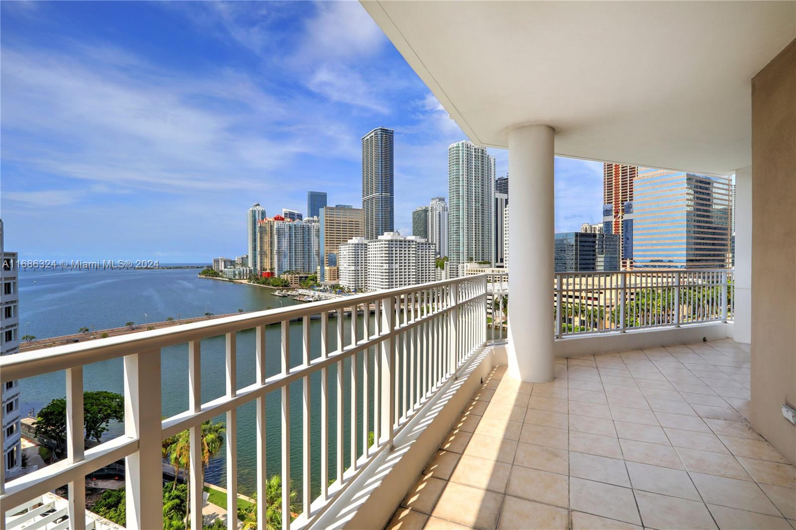 a view of balcony with city view