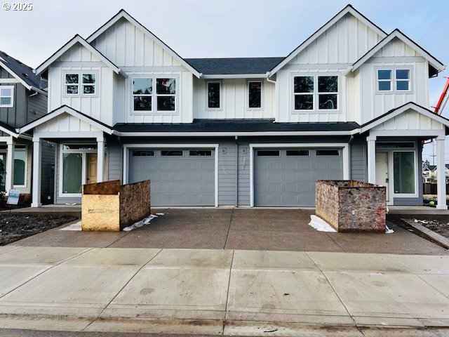 a front view of a house with windows