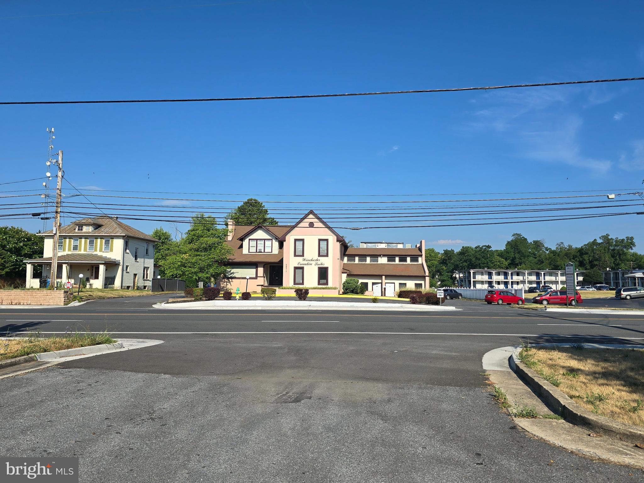 front view of a house with a street view